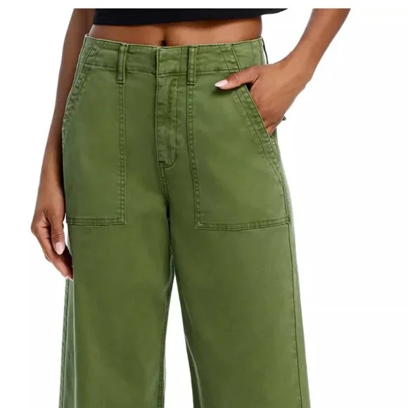 PISTOLA - SOPHIA WIDE LEG PANT Green Pants Size 26 - Picture 1 of 4